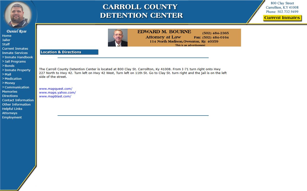 Carroll County Circuit Court Clerk Clay Street court area