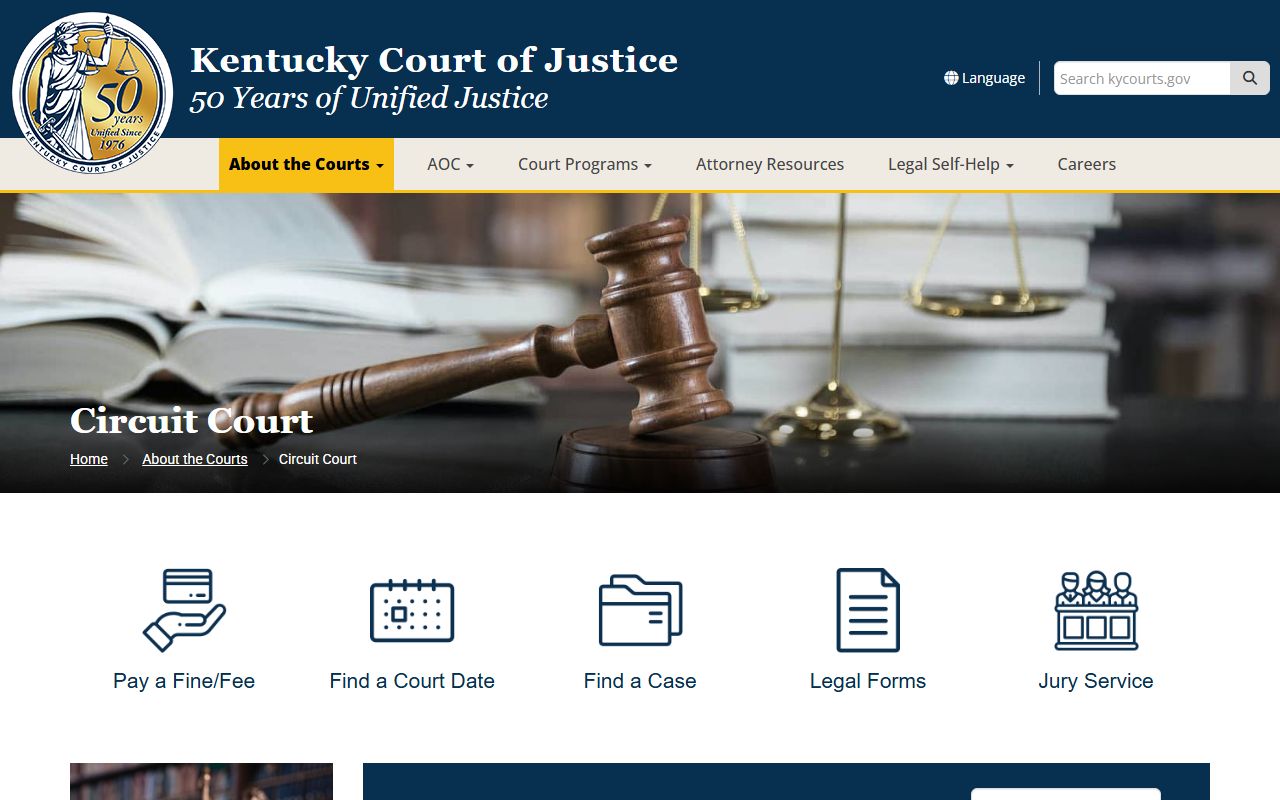 Carroll County court dockets Kentucky Circuit Court jurisdiction