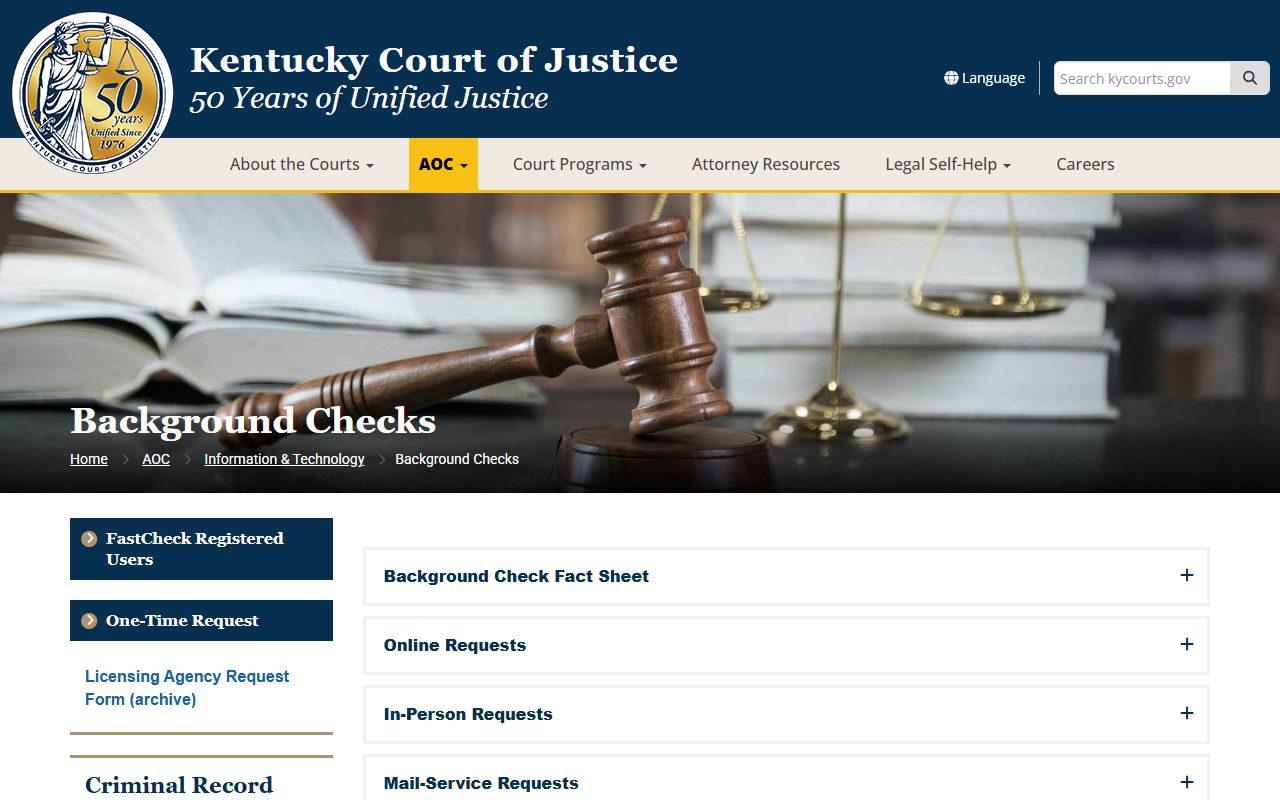Carroll County court records AOC criminal record report source