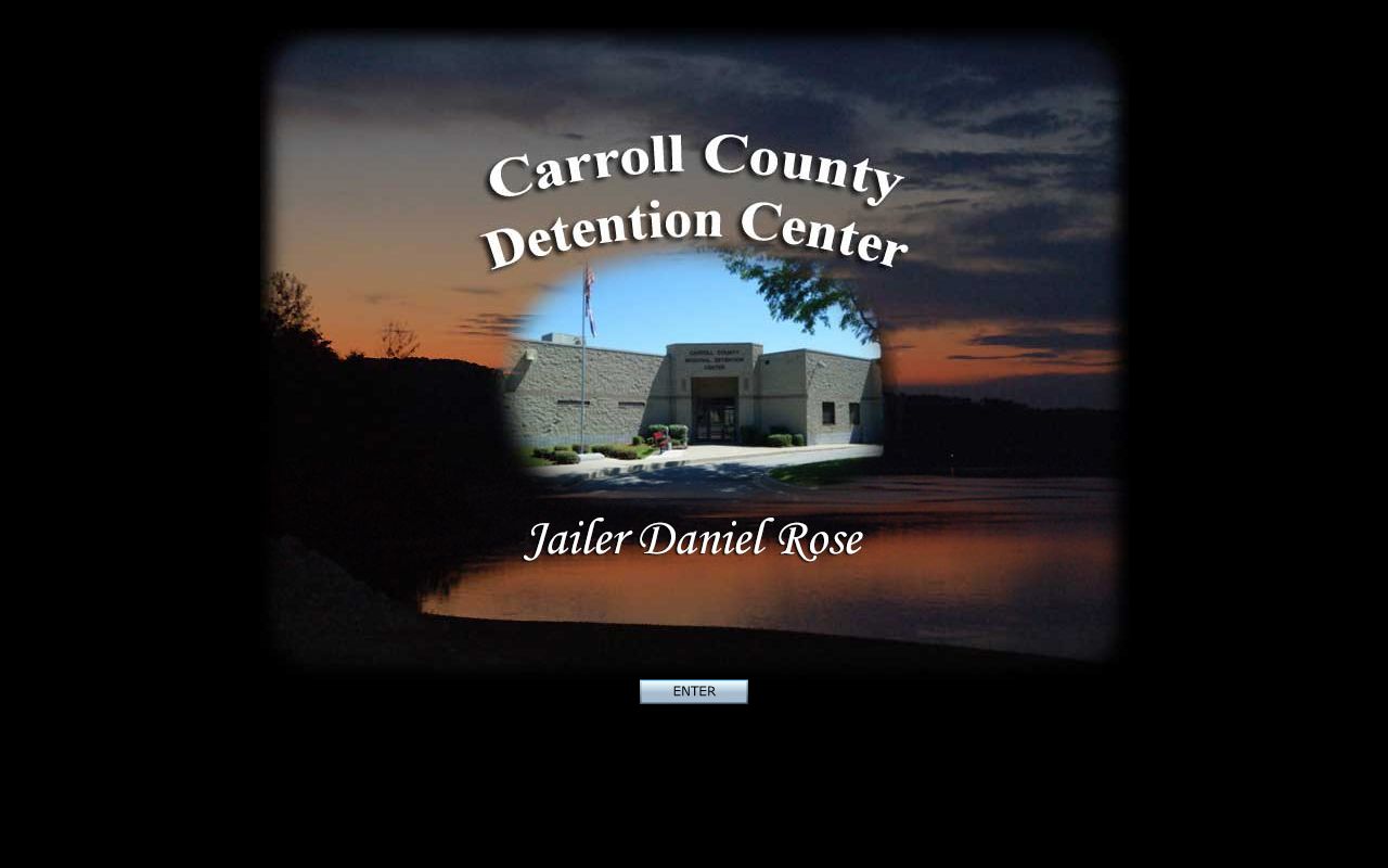 Carroll County inmate records detention center landing page
